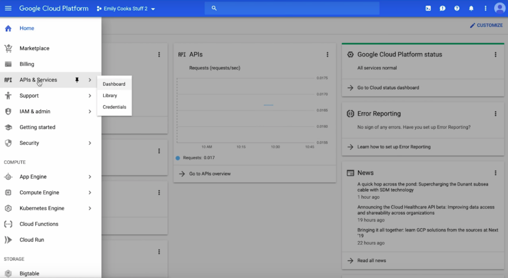 Dashboard API