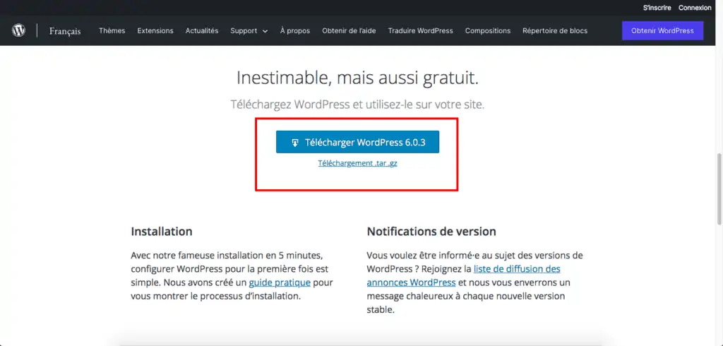 télécharger wp